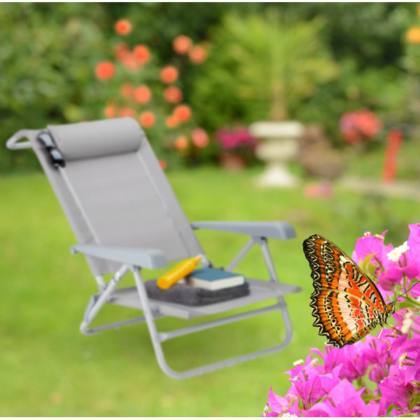 Garten Living Klappbarer Strandstuhl mit Kissen Coldwell | Wayfair.de